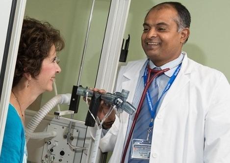 Doctor Sah in hospital setting